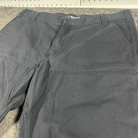 NEW Carhartt Rugged Flex Relaxed Fit Canvas Double Front Work Pants Gray 40x32 - Picture 5 of 16